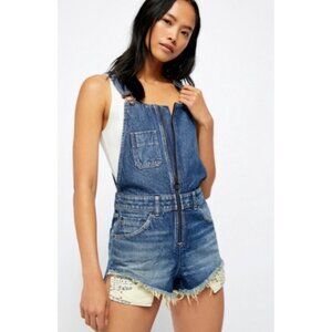 Free People Sunkissed Denim Short Overall 2